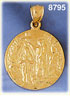 14K Gold Saint John The Baptist Medallion