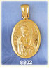 14K Gold Saint Patrick Medallion