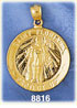 14K Gold Saint Florian Protect Us Medallion