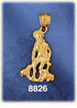 14k gold saint lazarus statue charm