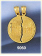 14k gold jewish mizpah coin breakaway medallion