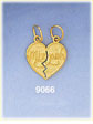 14k gold breakaway mizpah genesis 31:49 heart charm