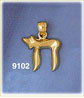 14K Gold Classic Hebrew Jewish Chai Life Charm