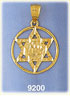 14K Gold Diamond Cut Jewish Star of David Charm
