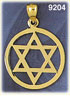 Jewish Star of David 14K Gold Medallion