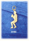 14K Gold Football Quarterback Charm