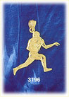 14K Gold Wide Receiver Charm
