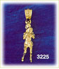 14K Gold 3D Basketball Player Charm