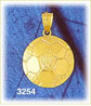 14K Gold Soccer Ball Pendant