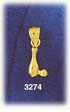 14K Gold 3D Bowling Pin & Ball Charm