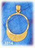 14K Gold Tennis Visor Charm