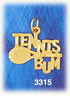 14K Gold Tennis Bum Charm