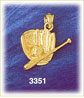 14K Gold Baseball Bat, Ball & Glove Charm