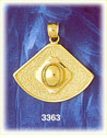 14K Gold Baseball Field Charm