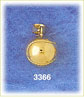 14K Gold 3D Baseball Charm