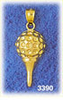 14K Gold Golf Ball & Tee Charm