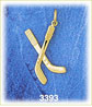 14K Gold Golf Clubs Charm