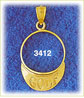 14k gold women's golf hat charm