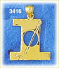 14k gold #1 golf hole in 1 charm