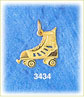 14K Gold Roller Skate Charm