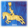 14K Gold Equestrian Jumper Horse Charm