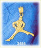 14K Gold Karate Martial Arts Charm