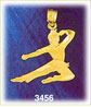 14K Gold Karate Charm W/Diamond Cut Detailing