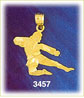 14K Gold Karate Kick Charm