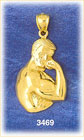 14K Gold Bodybuilder Flexing Arm Charm