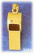 14k gold 3d whistle pendant