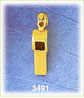 14k gold 3d whistle charm