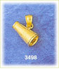 14K Gold 3D Megaphone Charm