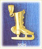 14k gold ice skate charm