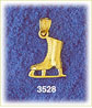 14k gold 3d ice skating charm