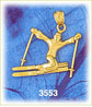 14K Gold Skier Charm