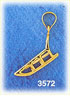 14K Gold 3D Snow Sleigh Charm
