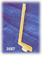14K Gold Hockey Stick Charm