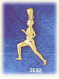14K Gold Sprinting Charm