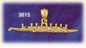 14K Gold 3D Rowing Charm