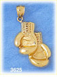 14K Gold Boxing Gloves Charm