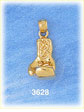 14k gold 3d professional boxing glove charm