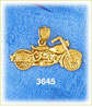 14K Gold Customized Motorcycle Charm