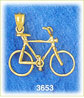 14k gold 10-speed bicycle charm 3d