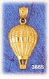 14K Gold Air Balloon Charm