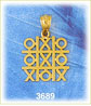 14k gold tic-tac-toe charm