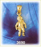 14k gold astronaut charm