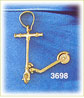 14k gold 3d scooter charm