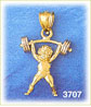 14k gold 3d world strongest boy charm