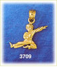 14K Gold Karate Kid Charm