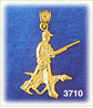14k gold hunter & hound charm